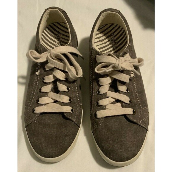 Taos Shoes - Taos Star Women's Canvas Sneakers Brown Cream Size 8.5